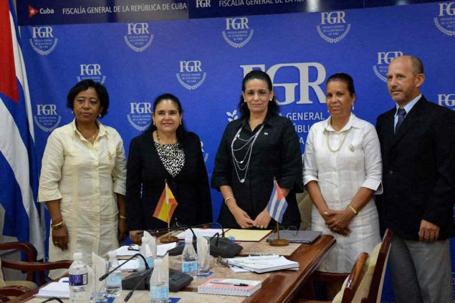 Un fructífero encuentro entre Fiscalía de Cuba y España