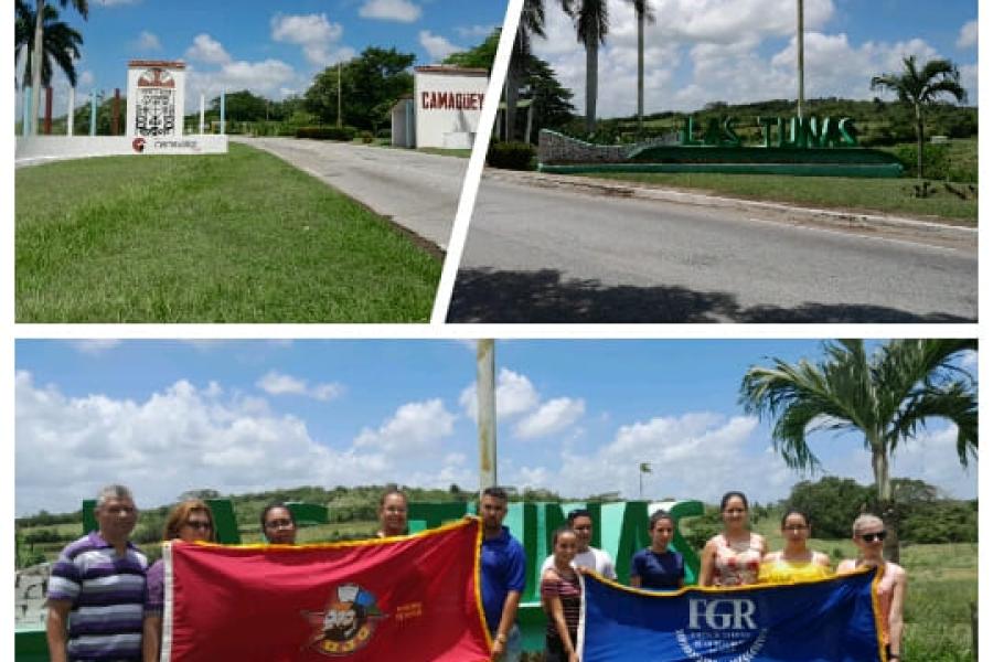 Recorrido de la bandera de la UJC