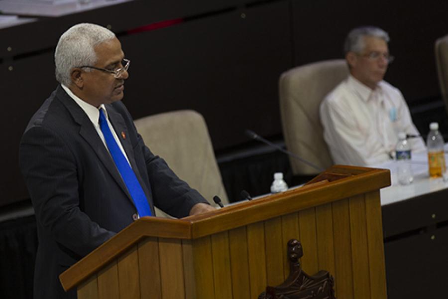 Manuel Silvera, ministro de Justicia. Foto: Ismael Francisco/ Cubadebate.