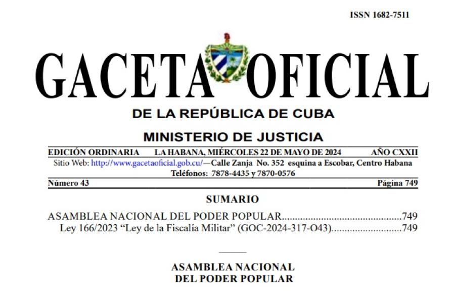 LEY FISCALÍA MILITAR