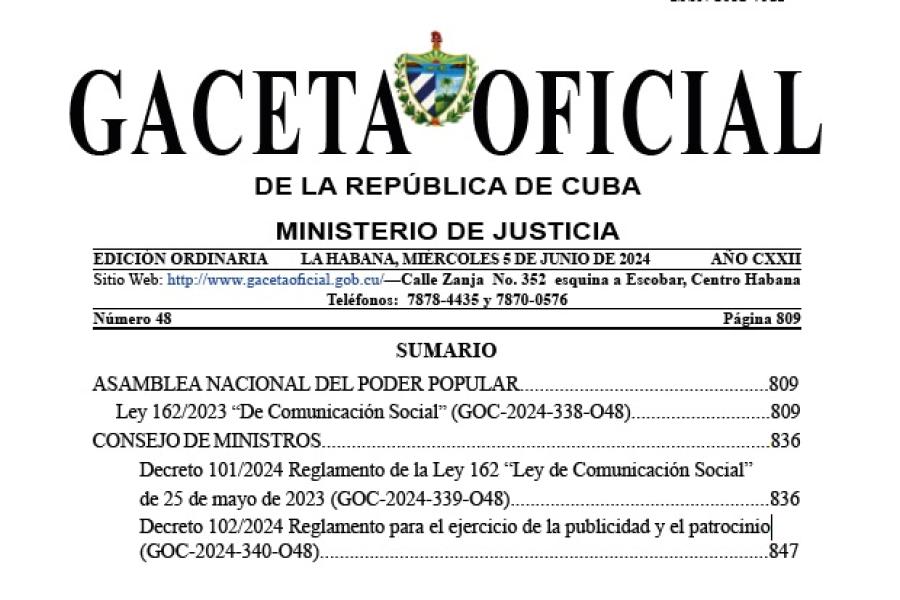 Ley de Comunicación Portada