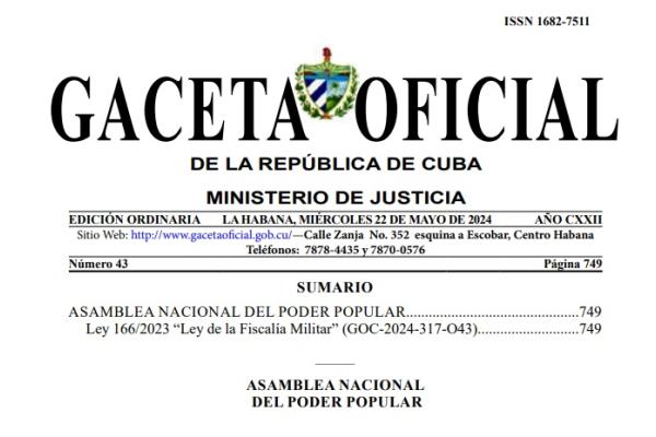 LEY FISCALÍA MILITAR