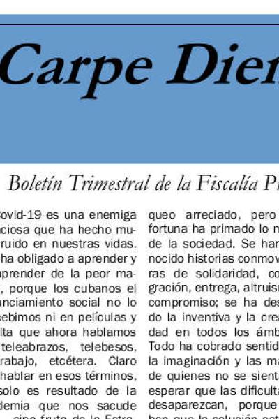Boletín cienfueguero Carpe Diem (Julio 2020)