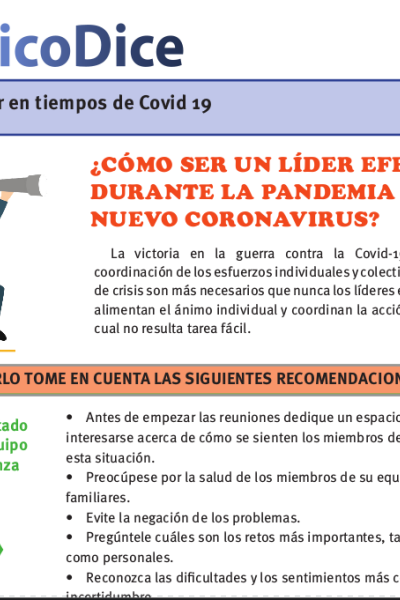 Liderar en tiempos de Covid-19
