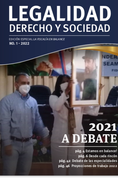 Portada Revista Legalidad Derecho y Sociedad No.1 2022