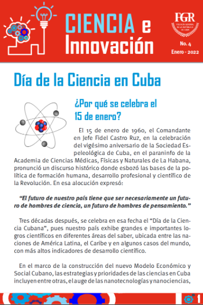 Boletín Ciencia e Innovación Enero 2022